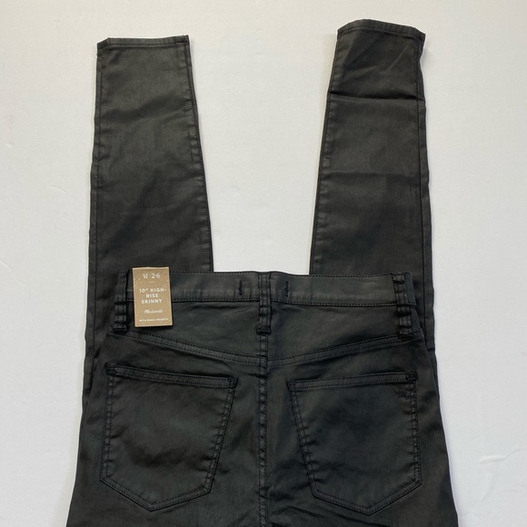 NEW Madewell 10” High Rise Coated Skinny Jeans - Picture 4 of 6